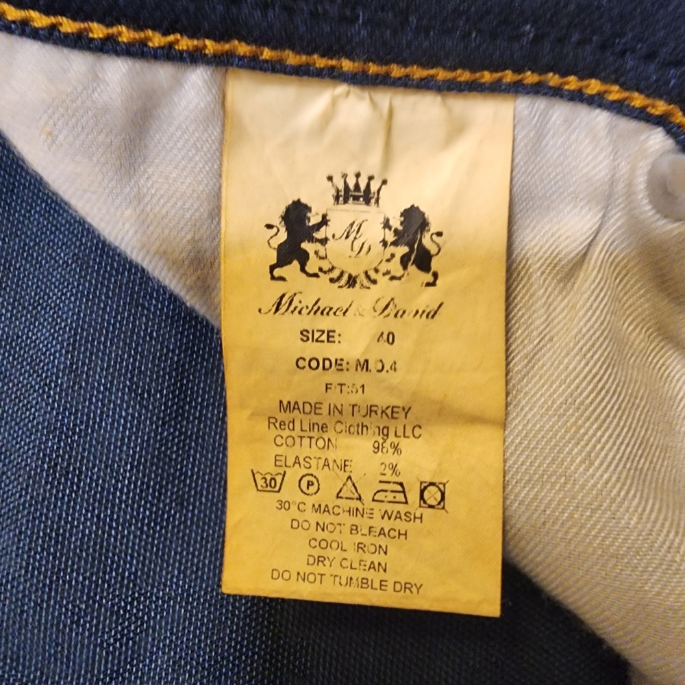 Michael and David Men Skinny Jeans - Picture 9 of 9
